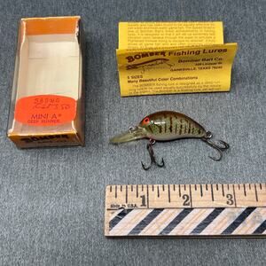 Vintage Bomber Mini A Deep Runner 5ASMG Crankbait w/ Box Glows Under UV